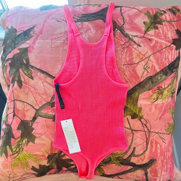 urban outfitters out from under hot pink coral tank bodysuit - Picture 5 of 8